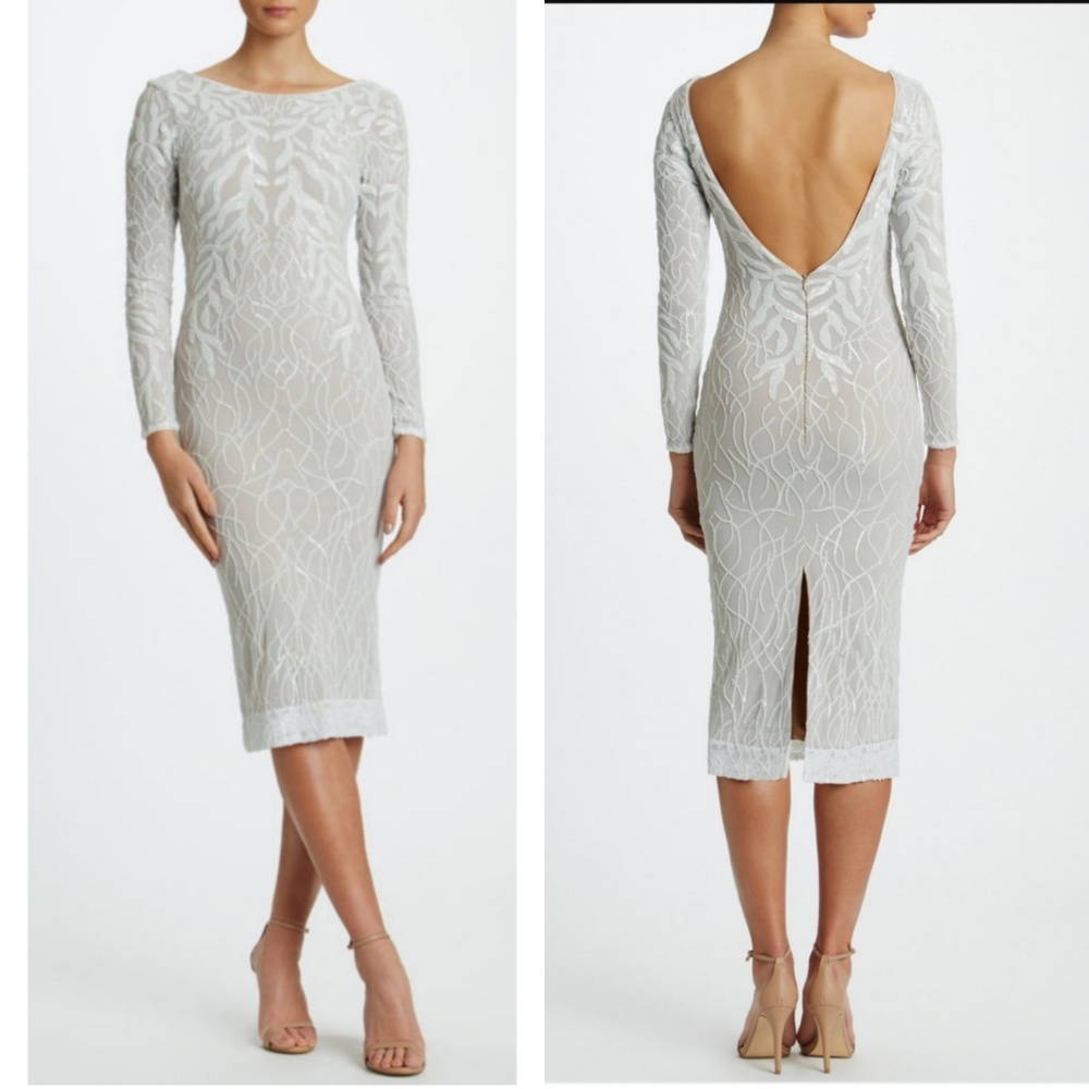 NWT Dress The Population Catalina Vine Sequin Midi